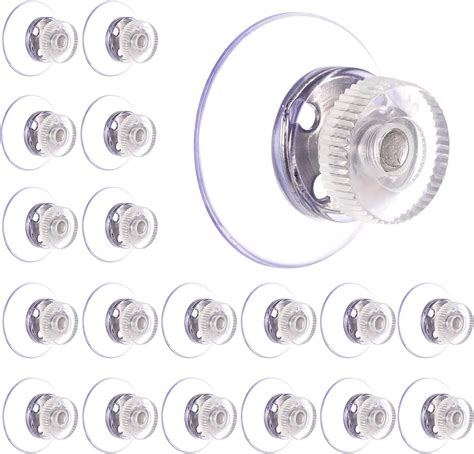 12 Pieces Clear Plastic Suction Cup Clear Suction Cups Window Suction