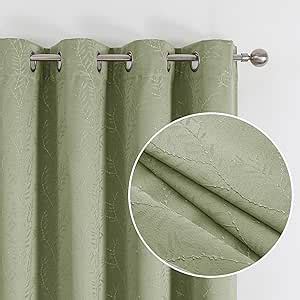 Amazon Chyhomenyc Debby Sage Green Blackout Curtains Inches