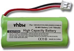 Vhbw BATTERIA 700mAh 2 4V Sostitutiva Compatibile Con Siemens Gigaset