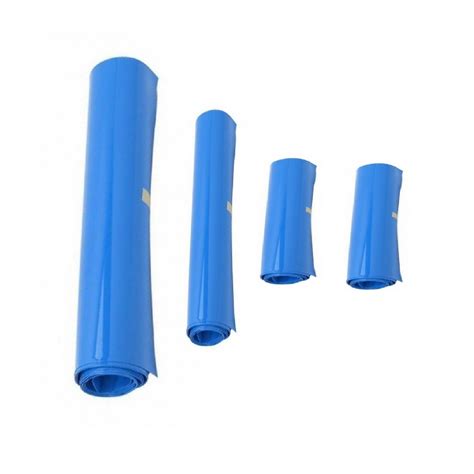 PVC Heat Shrink Sleeve 50mm Sky Blue 1 Meter Robu In