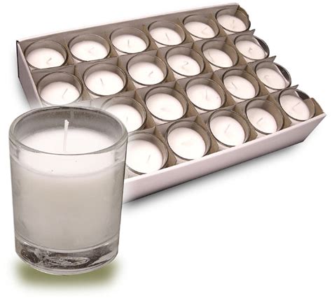 Votive Candles In Glass Cup National Artcraft