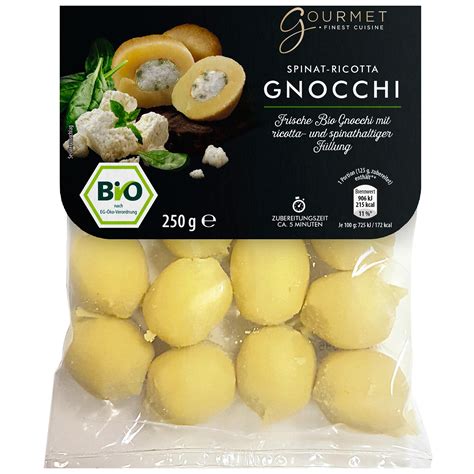 GOURMET FINEST CUISINE Bio Gnocchi gefüllt Ricotta Spinat ALDI SUISSE