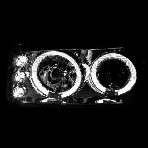 Spec D 2LBLHP GMC99 TM Chrome Dual Halo Projector Headlights With