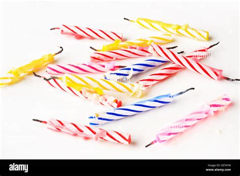 Colorful Birthday Candles Stock Photo Alamy