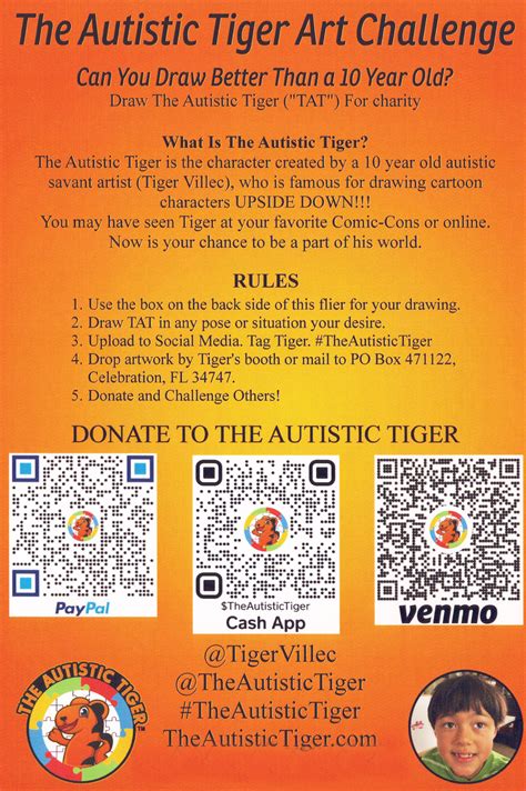 The Autistic Tiger Art Challenge - 10 Pack