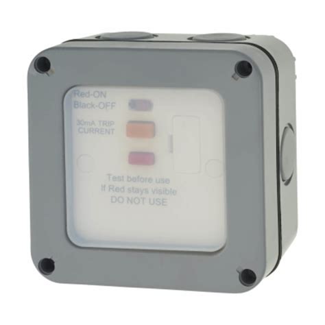 Bg A Ip Gang Weatherproof Ma Rcd Protected Switched Fused