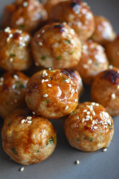 Tsukune Japanese Chicken Meatballs Nom Nom Paleo