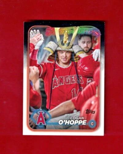 2024 Topps Series 1 Logan O Hoppe ANGELS Future Stars Golden Mirror SP