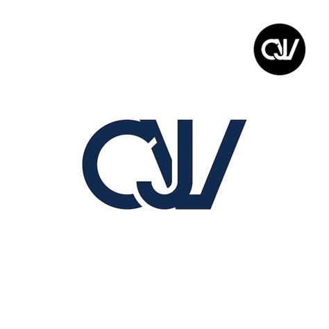 Premium Vector Letter Cjv Monogram Logo Design