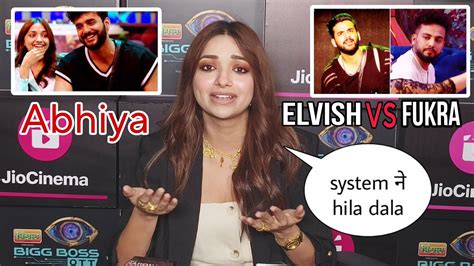 Jiya Shankar Reaction On Elvish Yadav Meetup And Miss Fukra Insaan