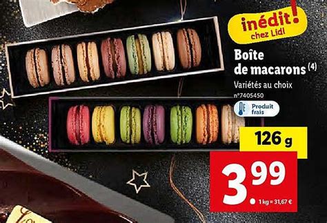 Promo Boîte De Macarons chez Lidl iCatalogue fr