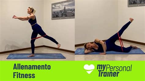 Allenamento Con Lelastico Per Le Gambe E I Glutei Youtube