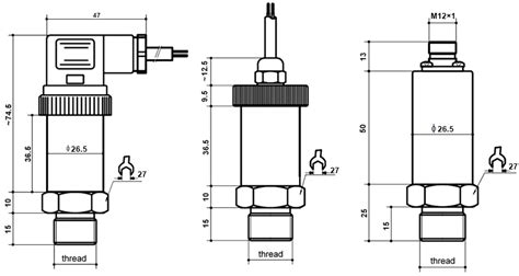 Pressure Sensor For Airwateroil 4 20ma0 5vrs485 Output