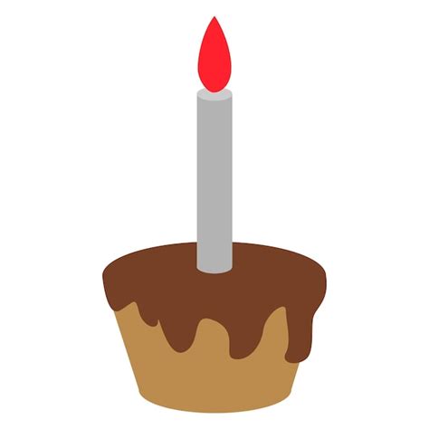 Icono de pastel de cumpleaños Vector Premium