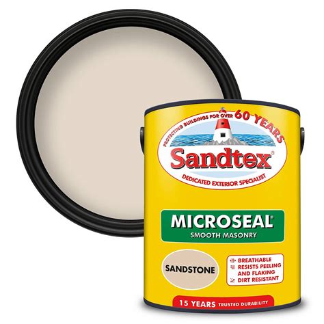 Sandtex Ultra Smooth Masonry Paint - Sandstone - 5L | Homebase