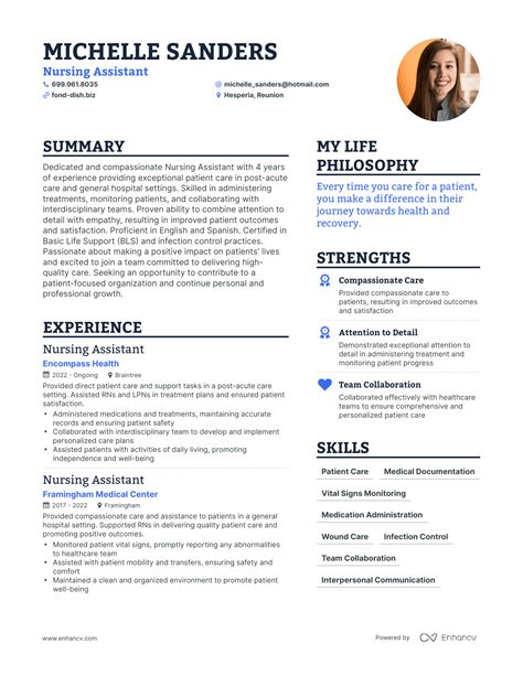 3 Nursing Assistant Resume Examples And How To Guide For 2024