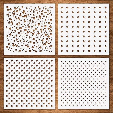 Amazon Dots Stencils Pcs Mixed Media Small Polka Dot Stencils