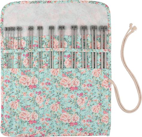 Coopay Knitting Needles Set Knitting Needle Roll Metal Knitting