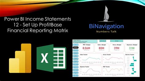 Power Bi Income Statements 12 Set Up Profitbase Financial Reporting Matrix Youtube