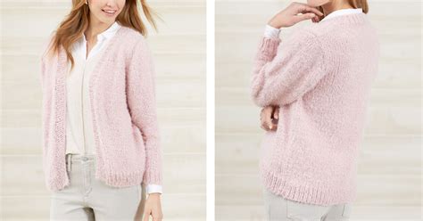 Free Knitting Pattern For A No Button Cozy Knit Cardigan Hot Sex Picture