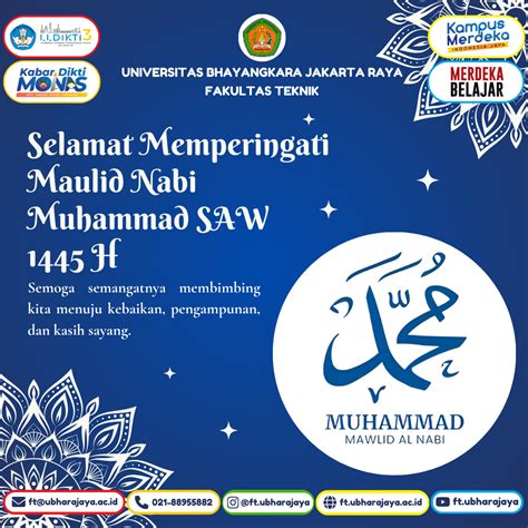 Selamat Memperingati Maulid Nabi Muhammad Saw 1445 H Fakultas Teknik