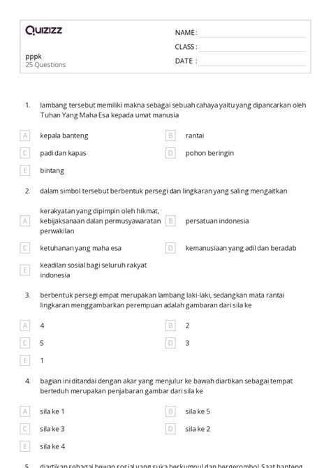 Lembar Kerja Pecahan Pada Garis Bilangan Untuk Tk Di Quizizz