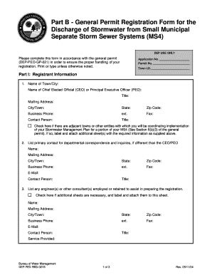 Fillable Online Ct Part B General Permit Registration Form For The