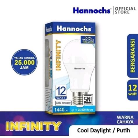 Jual Hannochs Lampu LED Infinity 3 Watt 15 Watt Cahaya Putih Shopee