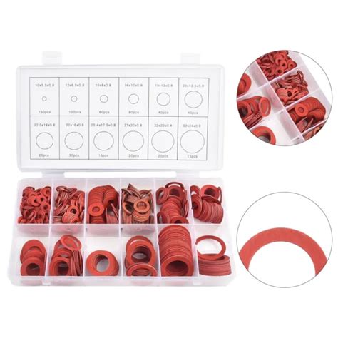 Assortiment De Lave Linge Plat En Fibre D Acier Rouge Pi Ces Lot De