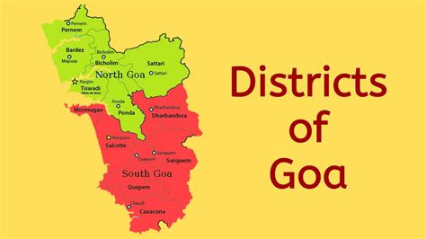 Districts Of Goa List If Districts Of Goa Teachmeyt Youtube