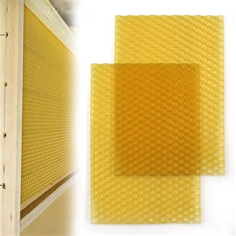pcs xcm bee wax foundation beehive tool nest frame making