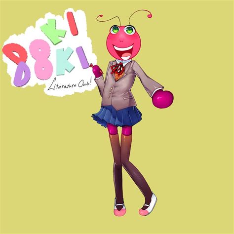 Bugbo If He Was Monika From Ddlc Repost Dibujos Bonitos Dibujos