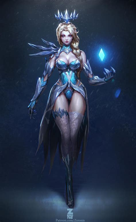 Elsa Dark Ice Queen Pt2 By Zeronis On Deviantart