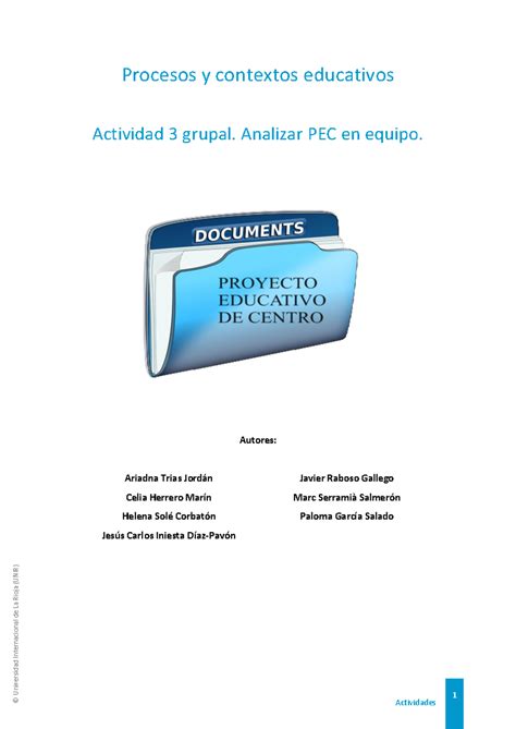 Actividad 3 Procesos Y Contextos Educativos 1 Universidad