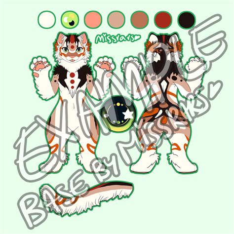 Lineart Kemono Domestic Cat Reference Base Fursuit Maker Etsy Uk