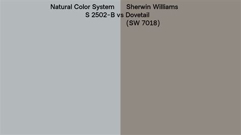 Natural Color System S B Vs Sherwin Williams Dovetail Sw