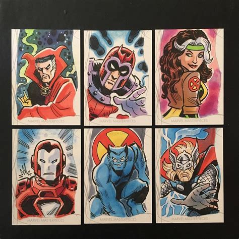 Upper Deck Tims Card Set Trading Cards Masterpiece Sketch Marvel