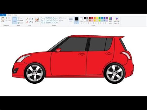 How To Draw Suzuki Swift Car Step By Step Maruti Swift Car Drawing