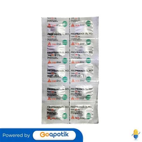 Jual Propranolol Hcl Ogb Dexa Medica Mg Strip Tablet Hipertensi