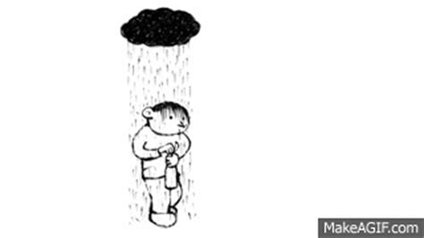 Black Cloud - Animation / cartoon about depression on Make a GIF