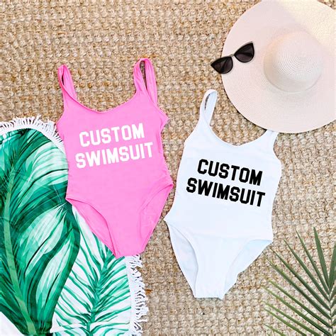 Custom Swimsuit Custom Bathing Suit Bachelorette Swimsuit Etsy