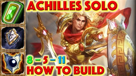 Smite How To Build Achilles Achilles Solo How To Guide Mid