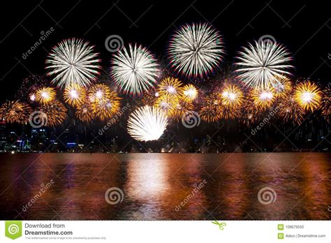 Australia Day 2018 Fireworks Stock Photo - Image of independence, water: 108679550