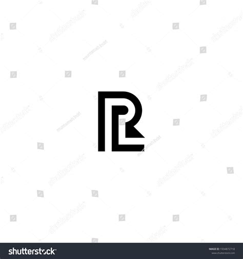 Letter Lr Monogram Logo Design Vector Royalty Free Stock Vector