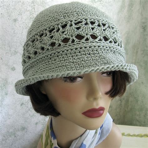 Womens Summer Crochet Hat Pattern Brimmed With Shell Stitch Etsy