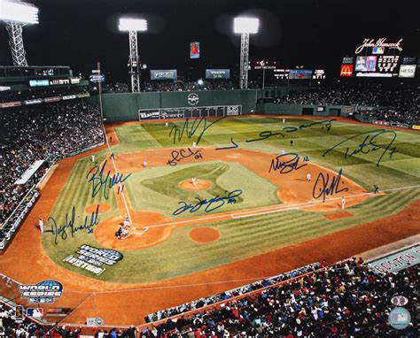 Lot Detail 2004 Boston Red Sox World Series 1st Pitch 16x20 Photo