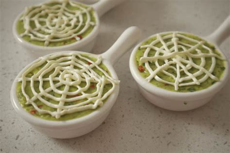 Halloween Spiders Web Guacamole Culinary Ambition