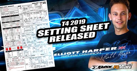 Xray Team Driver – Elliott Harper T4 2019 @Setting Sheet Released ...