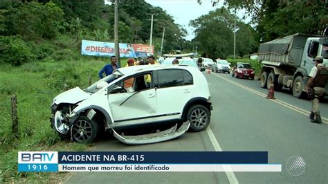 Homem Morre E Casal Fica Ferido Após Carro Capotar Na Br 415 No Sul Da Bahia Bahia G1