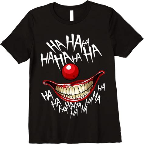 Best Haha Creepy Laugh Of Halloween Evil Killer Scary Clown T Shirts Teesdesign